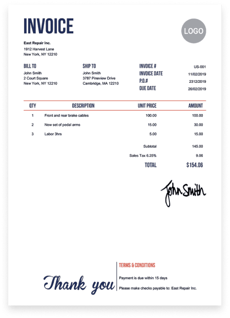 Invoice Template 1